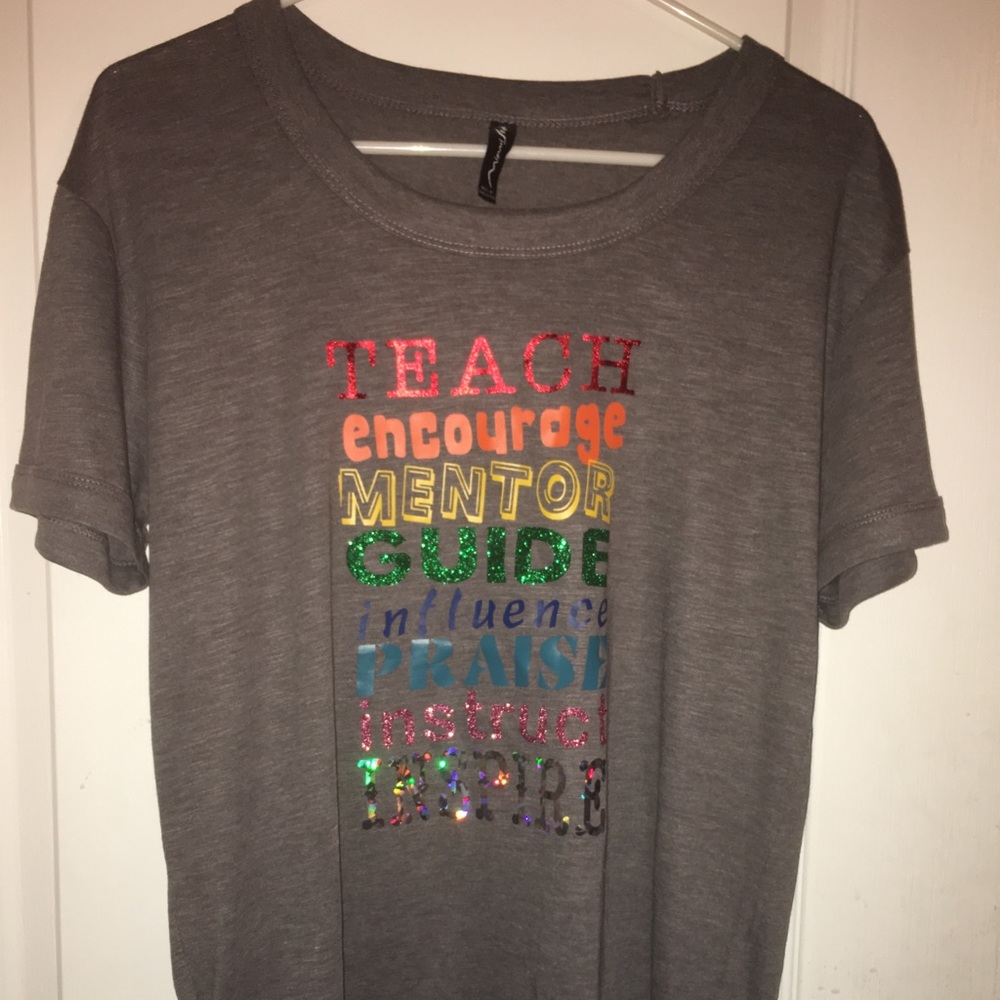 Women’s / teachers custom shirt.